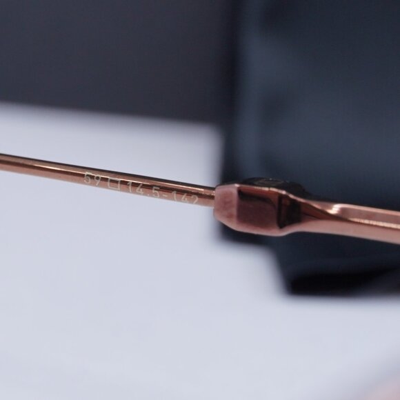 Valentino V-STUD-II VLX-133C Aviator Eyeglasses 59mm - Rose Gold - Picture 9 of 10